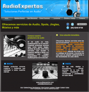 AudioExpertos web antigua